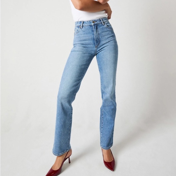 Rolla’s Original High Rise Straight Brad Blue Jeans - Picture 6 of 7